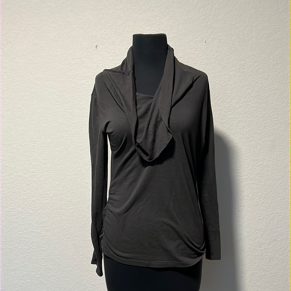 Lucky cowl neck long sleeve shirt